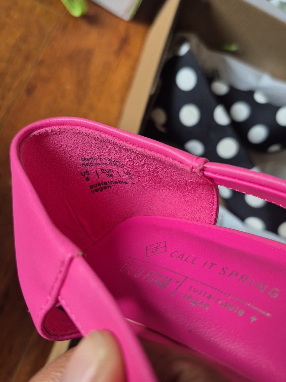 Call It Spring Women's Hot Pink Vegan Heels